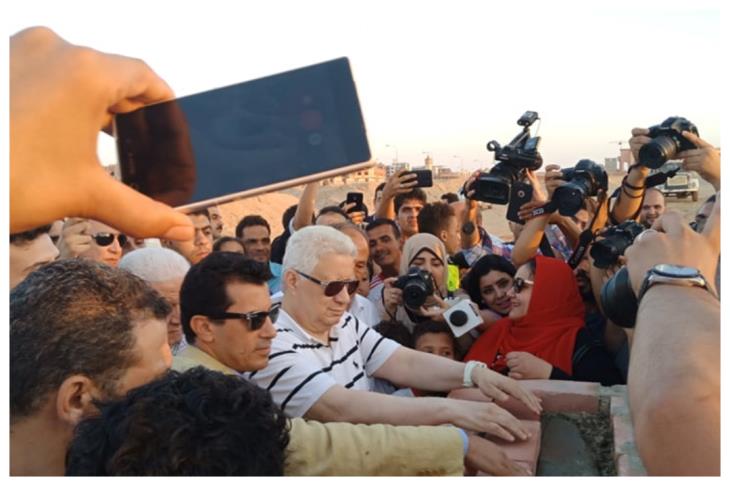 مرتضى منصور يضع حجر أساس فرع 6 أكتور مرتضى منصور يضع حجر أساس فرع 6 أكتور